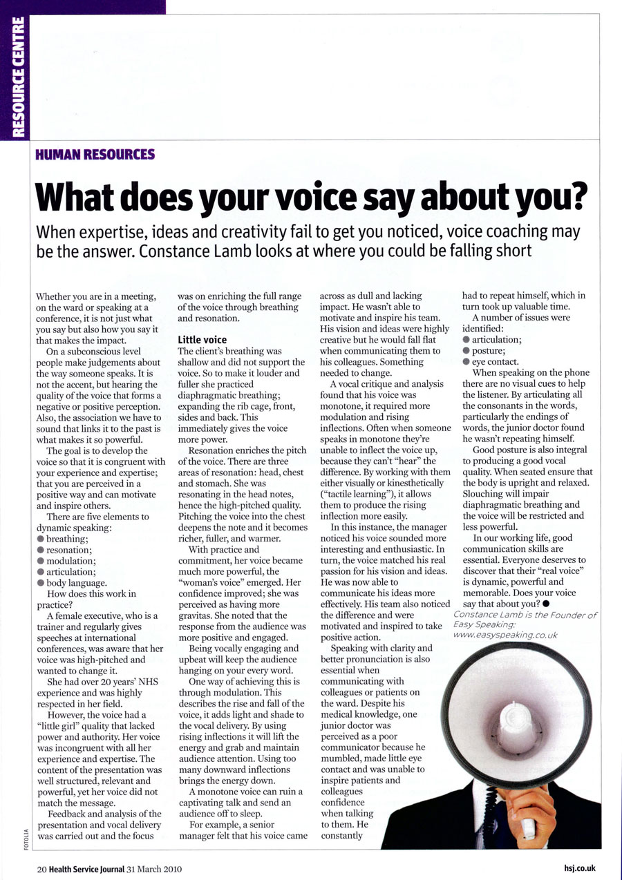 What Does Your Voice Say About You?